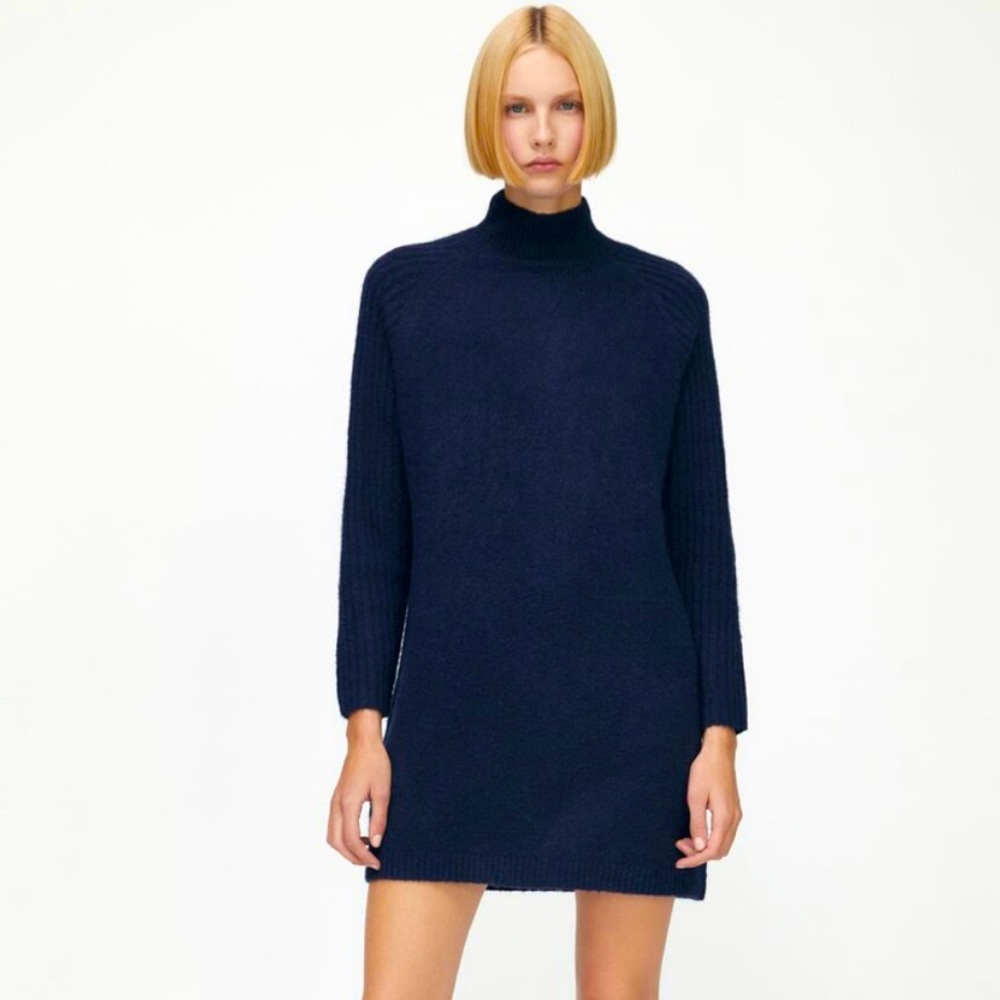 Zara high neck sweater dress